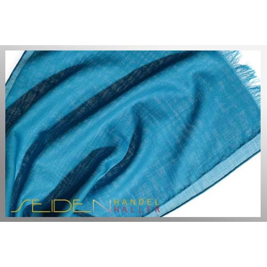 Merino-Schal BIO-Etamine de laine, Bluejay