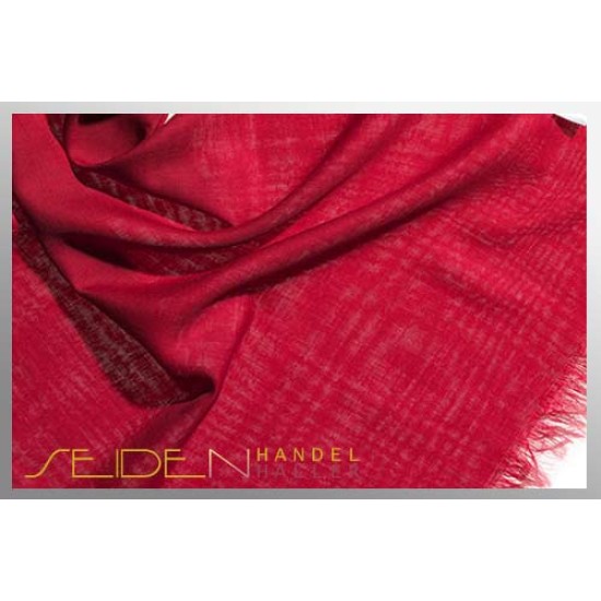 Merino-Schal BIO-Etamine de laine, Crimson Star