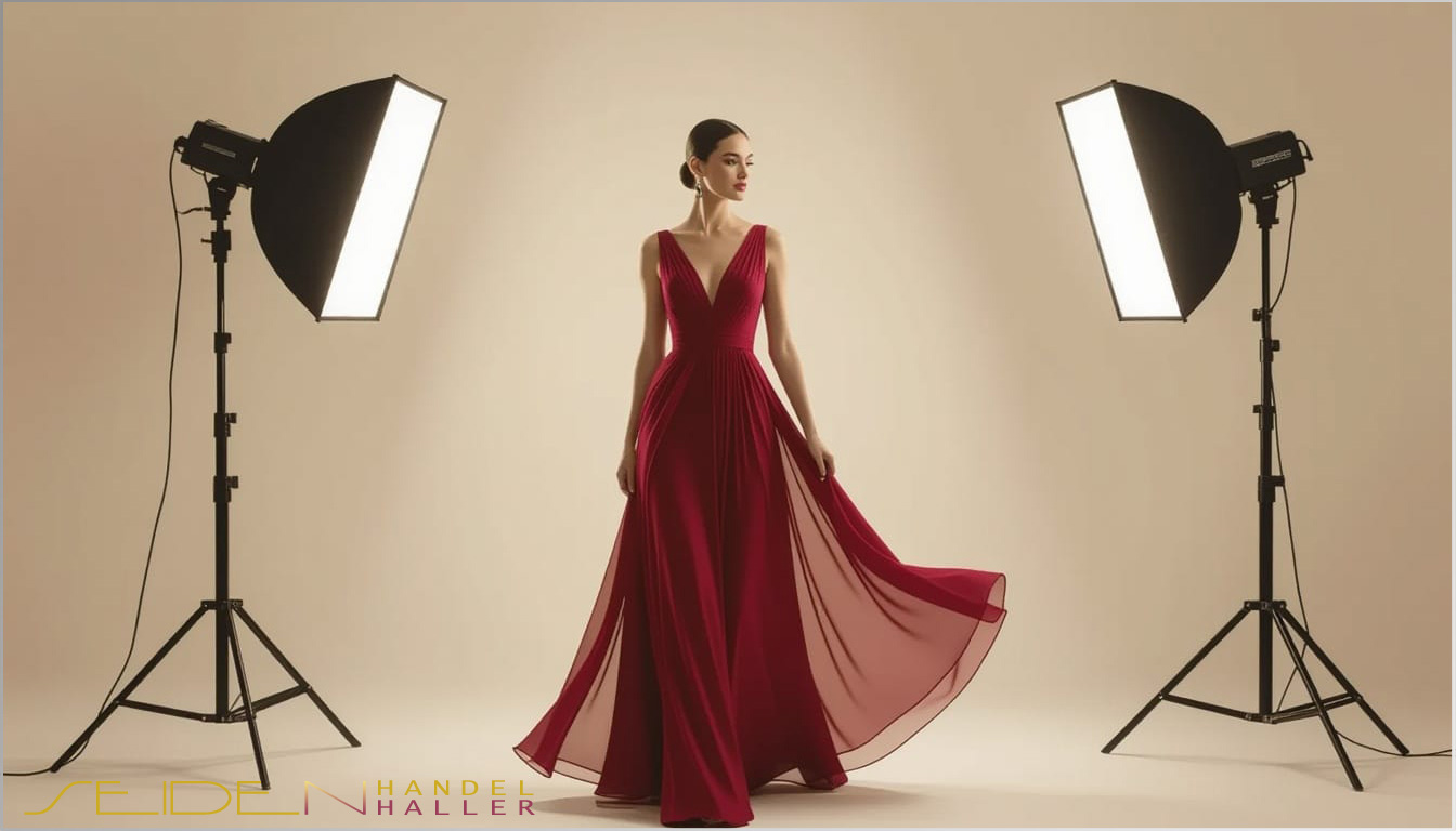 Seidenstoff aus Chiffon - Winterberry